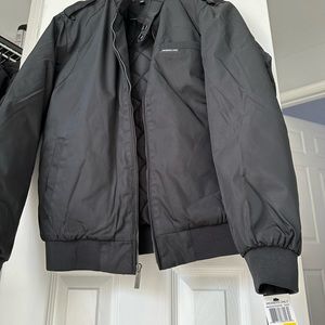 Members Only - Men's Heavy Iconic Racer Quilted Lining Jacket (Slim Fit) -Black